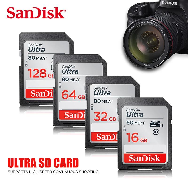 SanDisk Ʈ SD ī, SDHC SDXC UHS-I Ŭ 10 U3 ޸ ī,  V30 4K, ī޶ DV SLR, 32GB, 64GB, 128GB